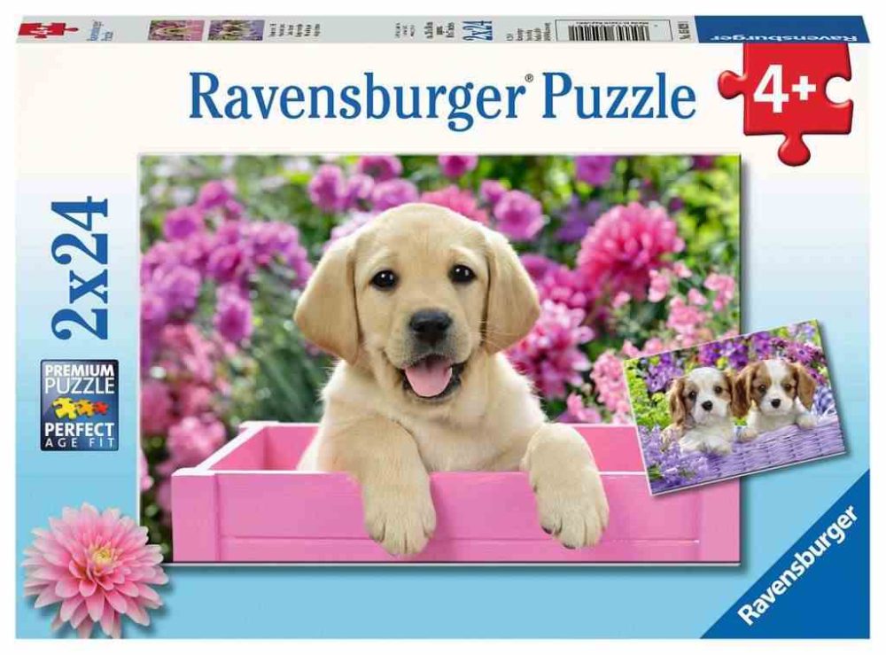 Ravensburger Puzzle štenci u košari 2x24kom
