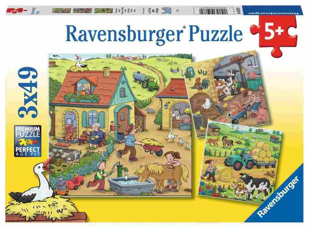 Ravensburger Puzzle Farma 3x49kom