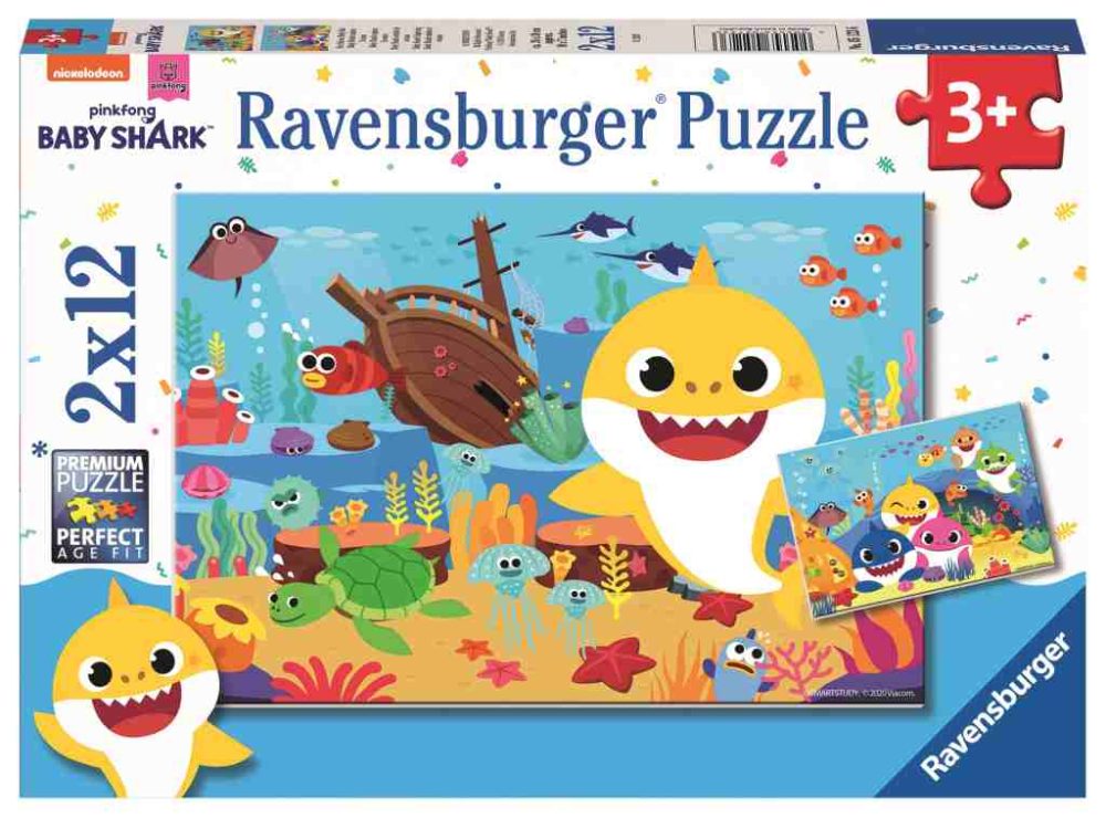 Ravensburger Puzzle Baby Shark 2x12kom