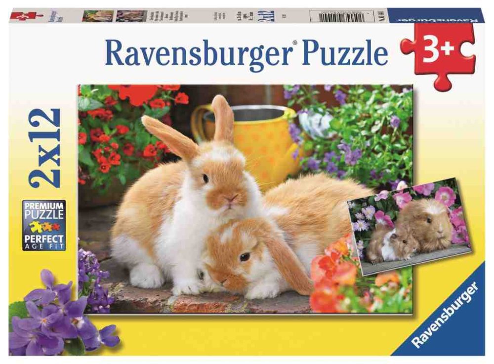 Ravensburger Puzzle mali zečevi 2x12kom