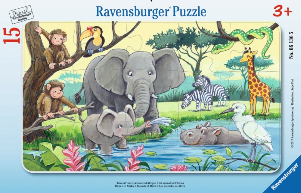 Ravensburger Puzzle životinje u Africi 15kom