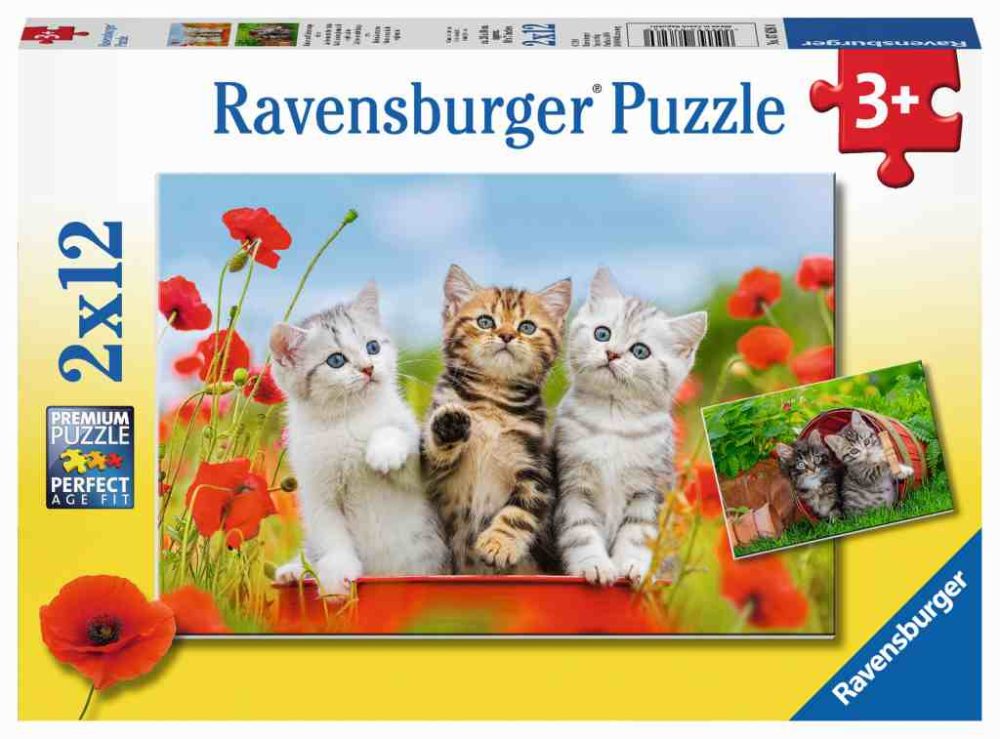 Ravensburger Puzzle mace 2x12kom