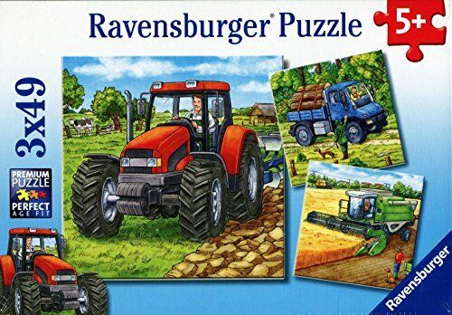 Ravensburger Puzzle Strojevi na farmi 3x49kom