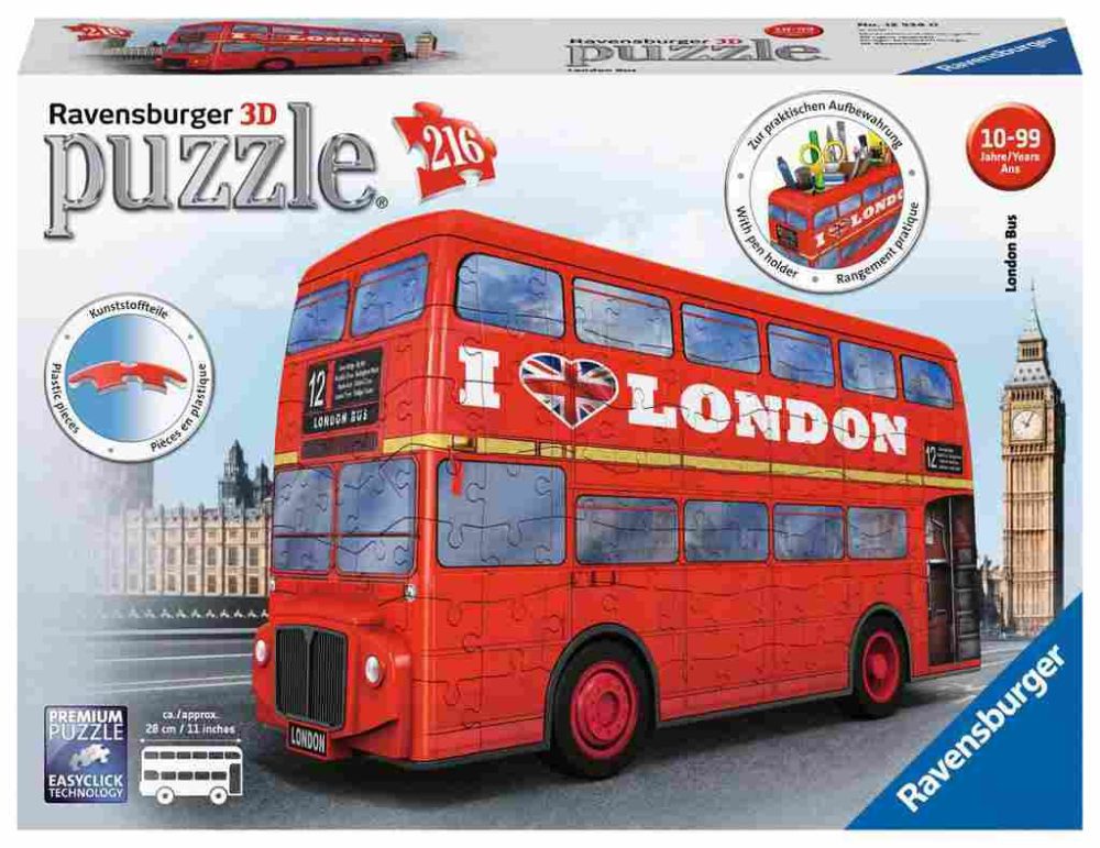 Ravensburger Puzzle 3D London Bus 216kom