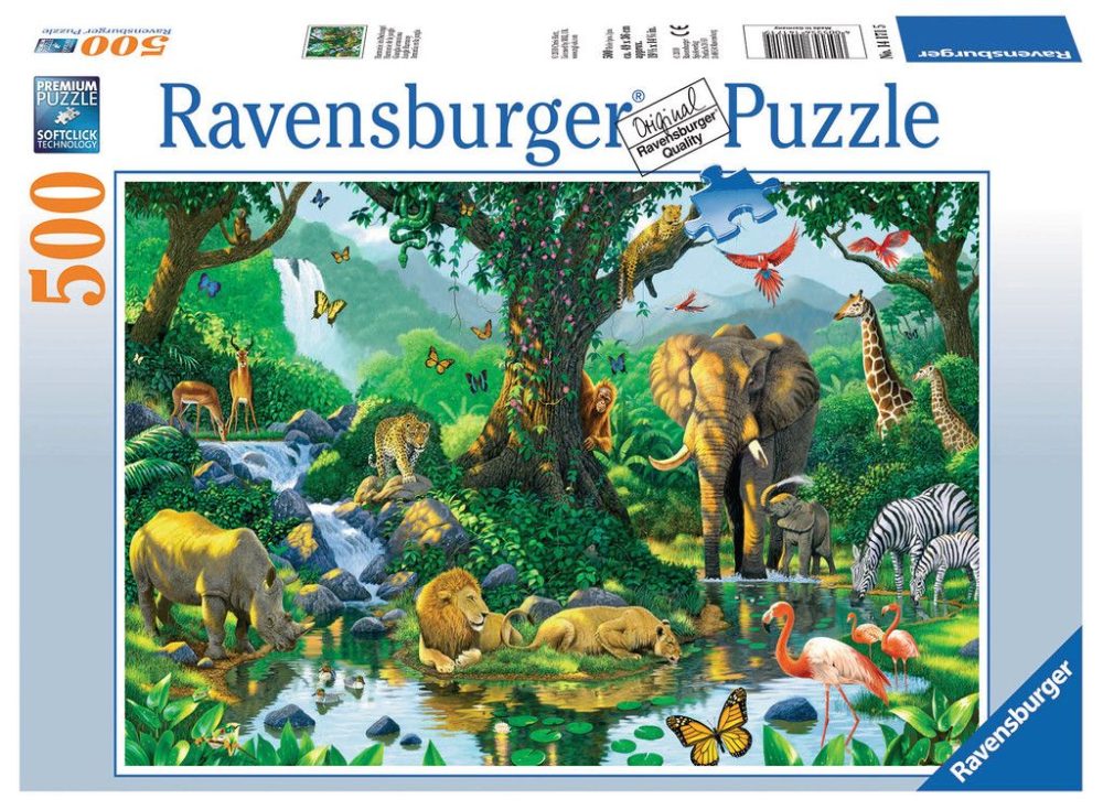 Ravensburger Puzzle životinje u prašumi 500kom