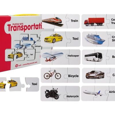 Edukativne puzzle - transportna vozila na engleskom