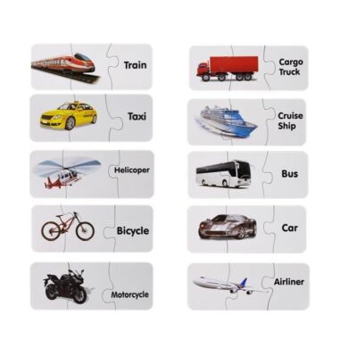 Edukativne puzzle - transportna vozila na engleskom