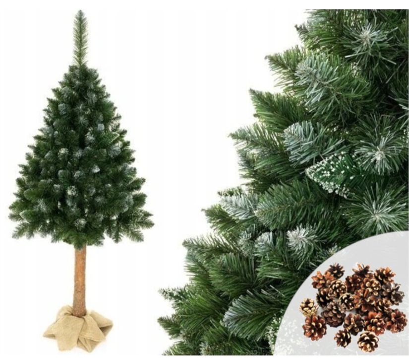 Božićno drvce Diamond Pine na deblu sa snijegom 180cm
