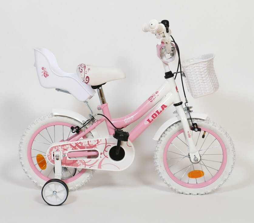 Dječji bicikl Lola 14" roza bijela