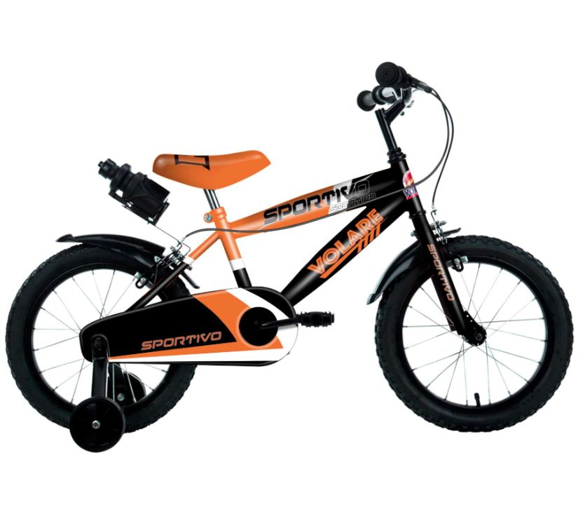 Dječji bicikl Sportivo 14" neon narančasta i crna