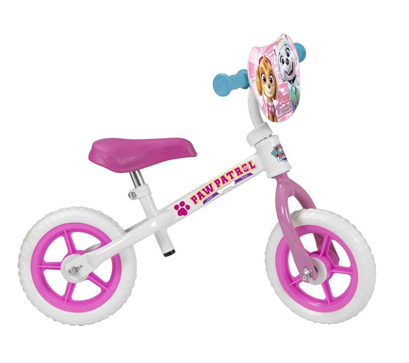 Dječji bicikl bez pedala Paw Patrol rozi