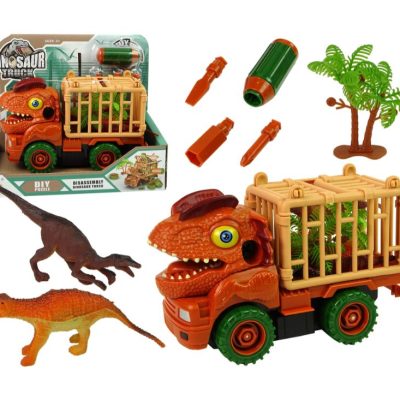 Dinosaur kamion transporter narančasti s dodacima