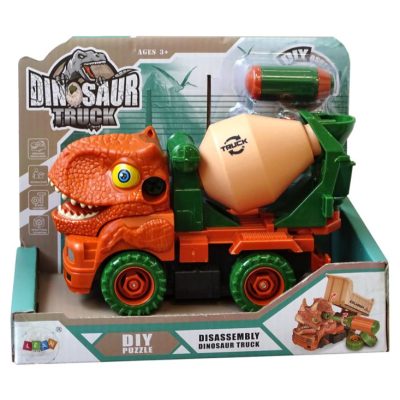 Dinosaur kamion za beton narančasti s dodacima