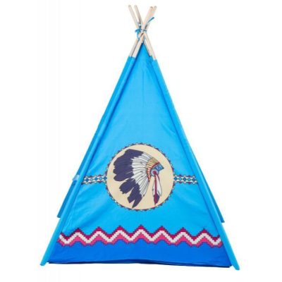 Šator za djecu Wigwam indijanski plavi