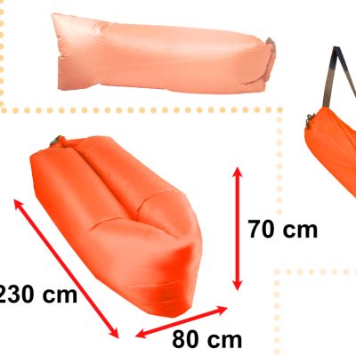 KX5567_5 Lazy BAG SOFA łóżko leżak na powietrze fioletowy 23