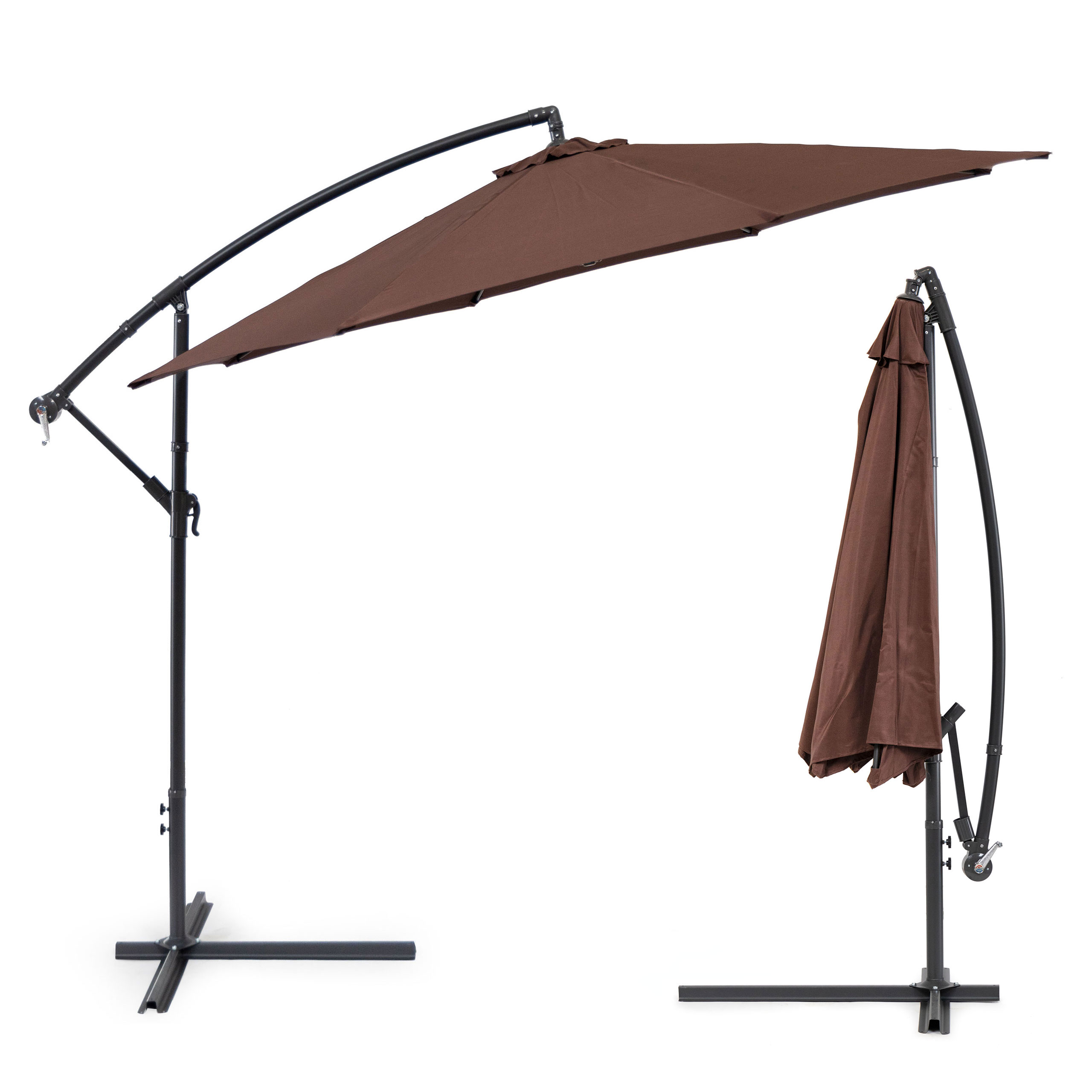 ModernHome SL-UM002  veliki sklopivi suncobran 3m smeđi