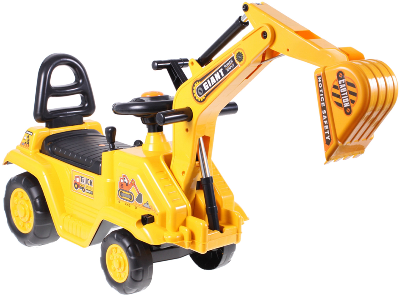 Bager koji se vozi s velikom lopatom i kahlicom