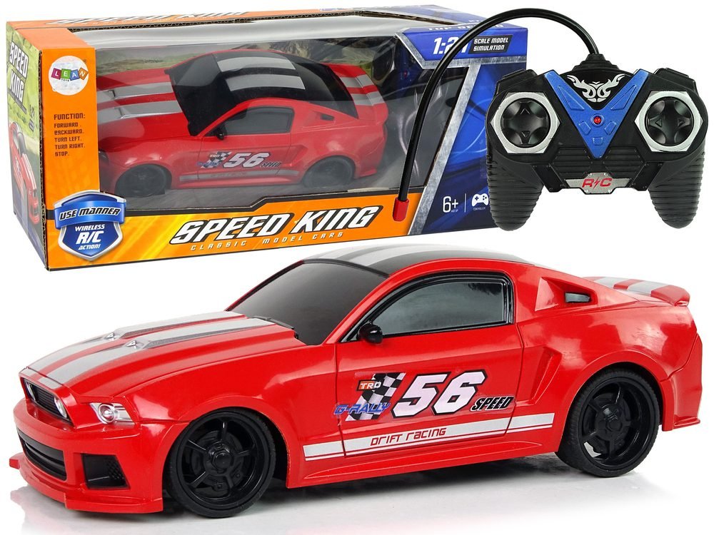 Sportski auto Speed King 56 na daljinsko upravljanje 1:24 crveni
