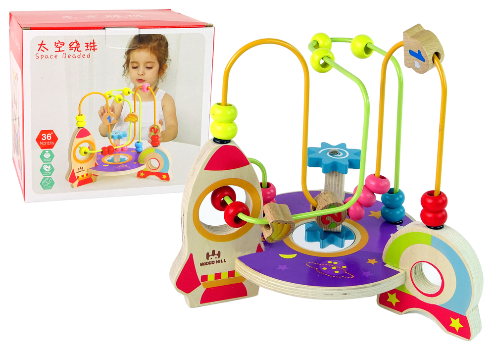 Montessori svemirski labirint s perlama