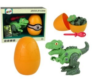 Dinosaur na rastavljanje Tyrannosaurus Rex s jajetom i dodacima zeleni