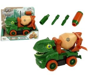 Dinosaur kamion za beton zeleni s dodacima