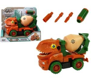 Dinosaur kamion za beton narančasti s dodacima