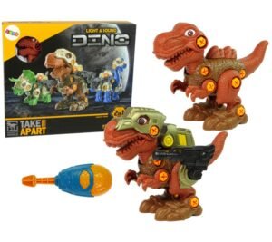 Dinosaur DIY Tyrannosaurus narančasti s zvukom i svijetlom