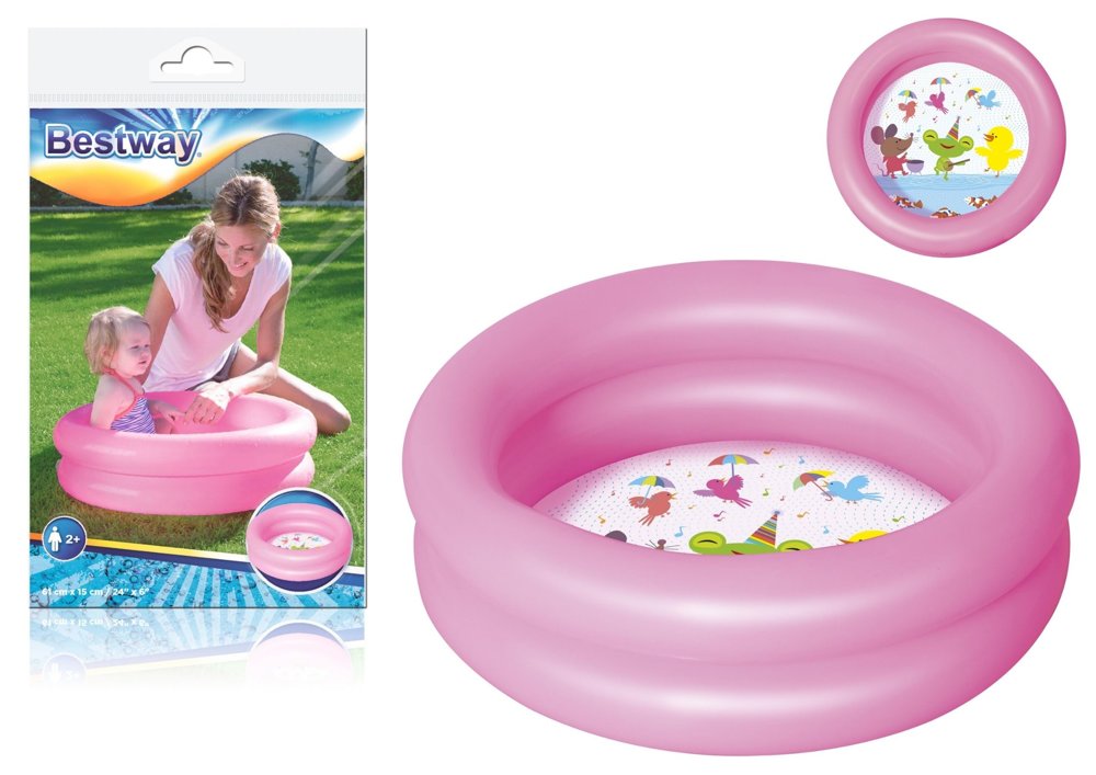 Bestway 51061 bazen na napuhavanje za djecu 61 x 15cm rozi