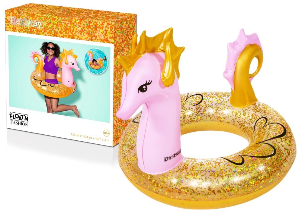 Bestway 36305 kolut na napuhavanje 115x104cm rozi morski konjic