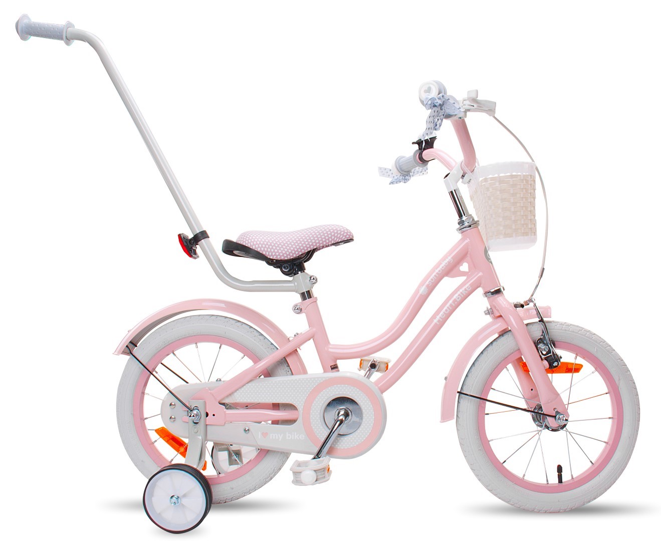 Dječji bicikl 14" Heart Bike Silver Moon rozi