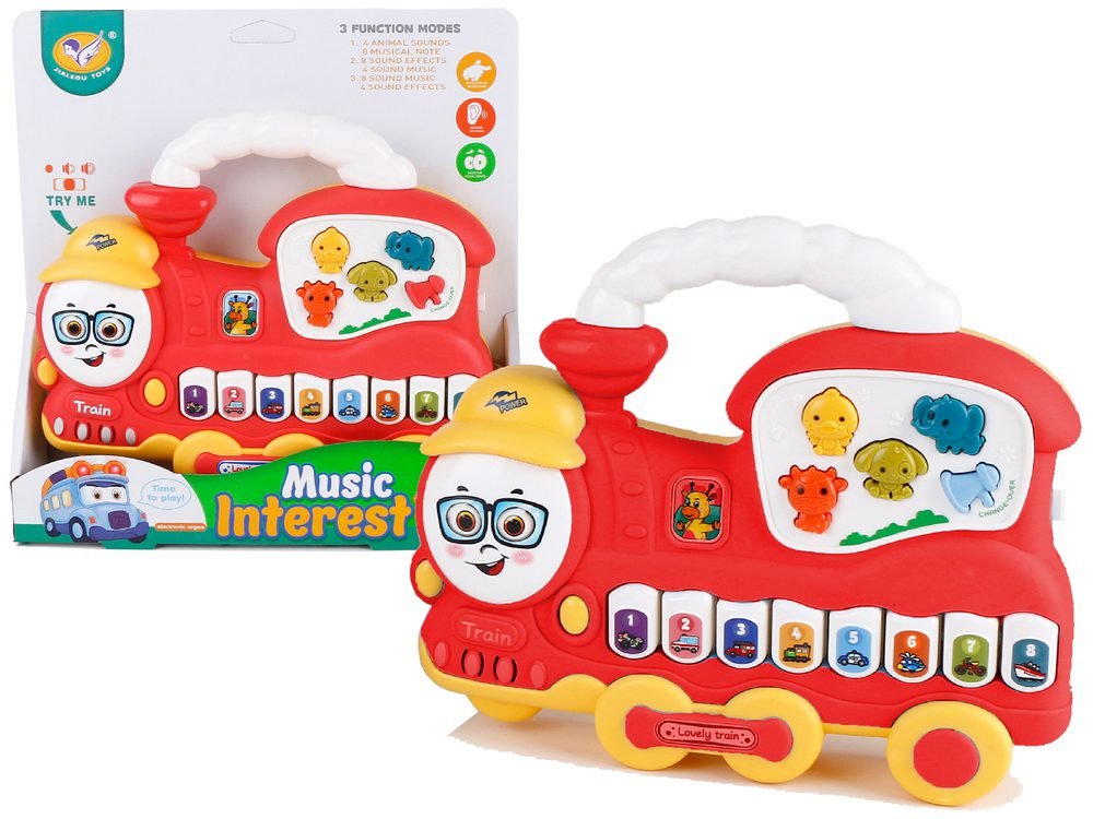 Interaktivne klavijature sa zvukovima životinja vlakić crveni