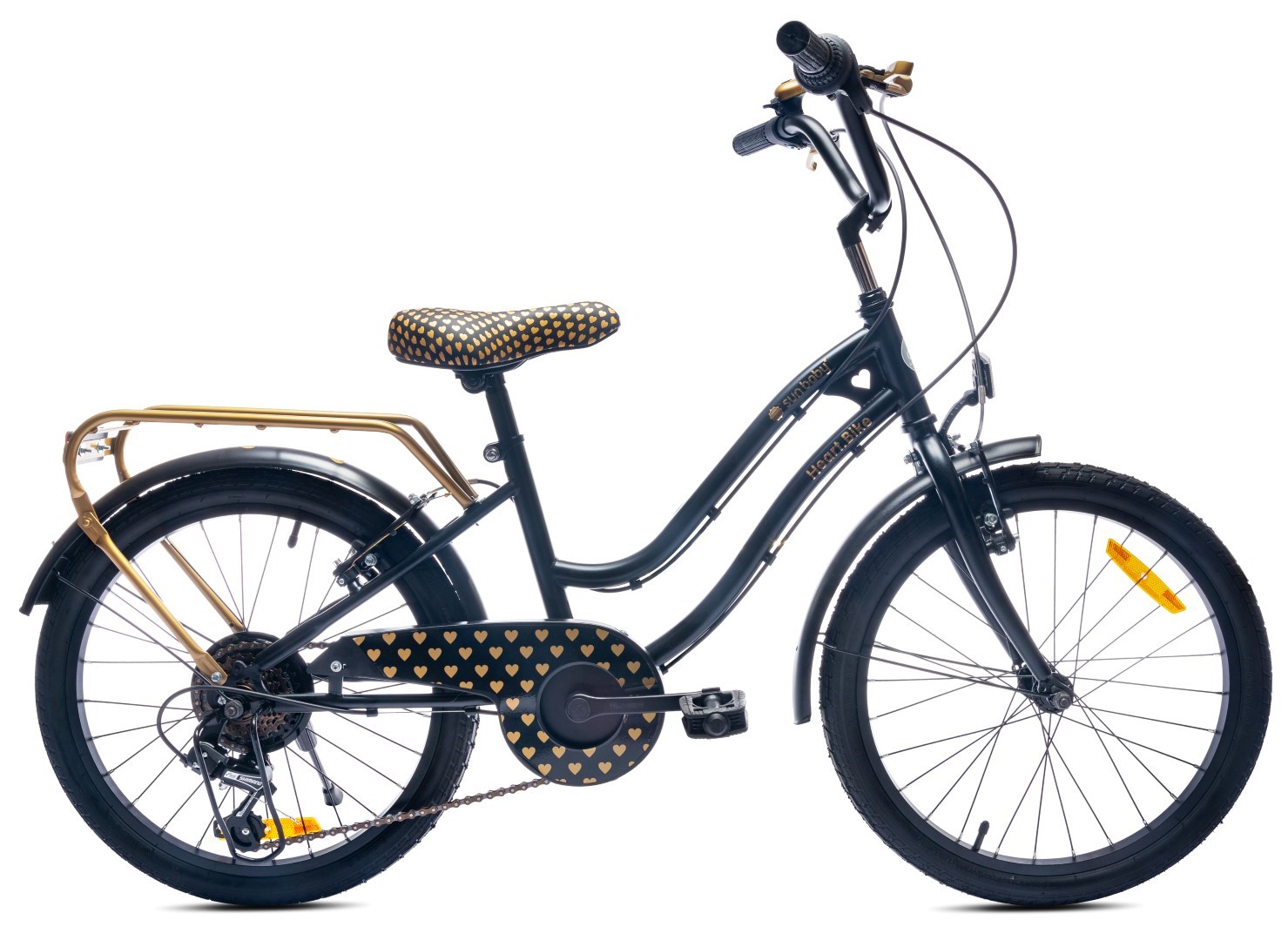 Dječji bicikl 20" Heart Bike crno-zlatni