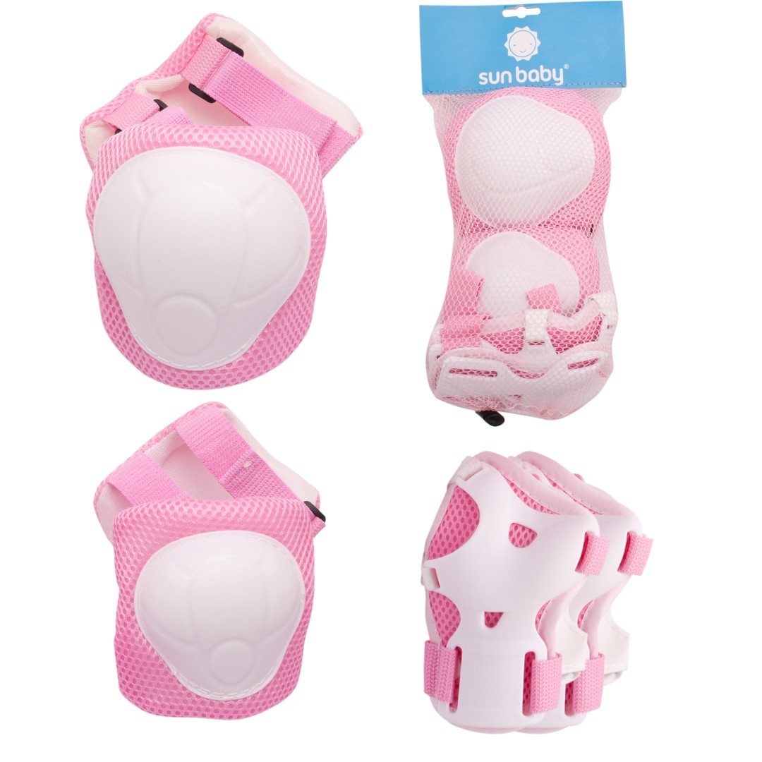 Sun Baby Heart štitnici za koljena i laktove rozi