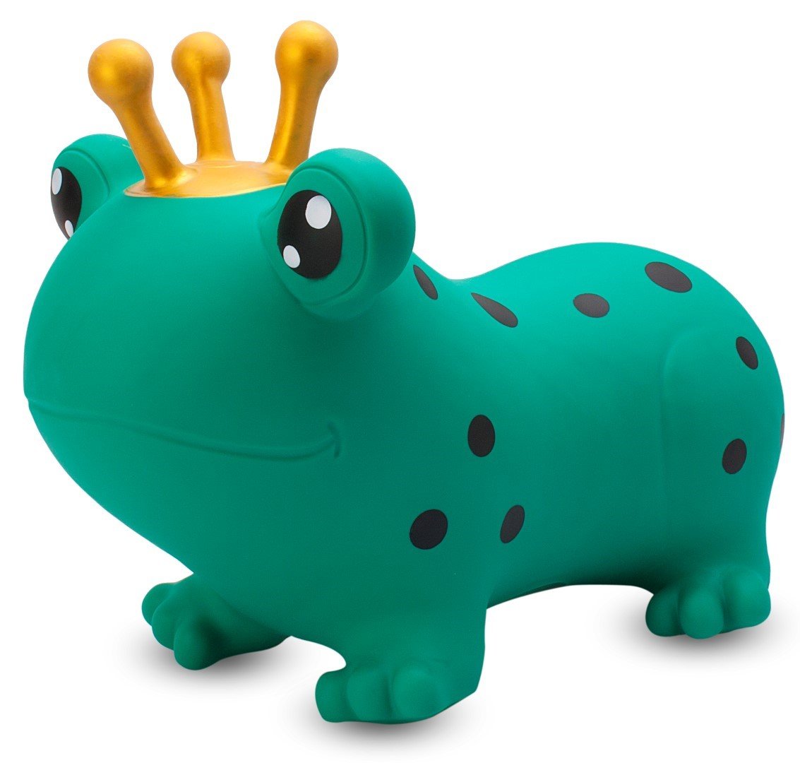 Gumena zelena žaba za skakanje 55cm