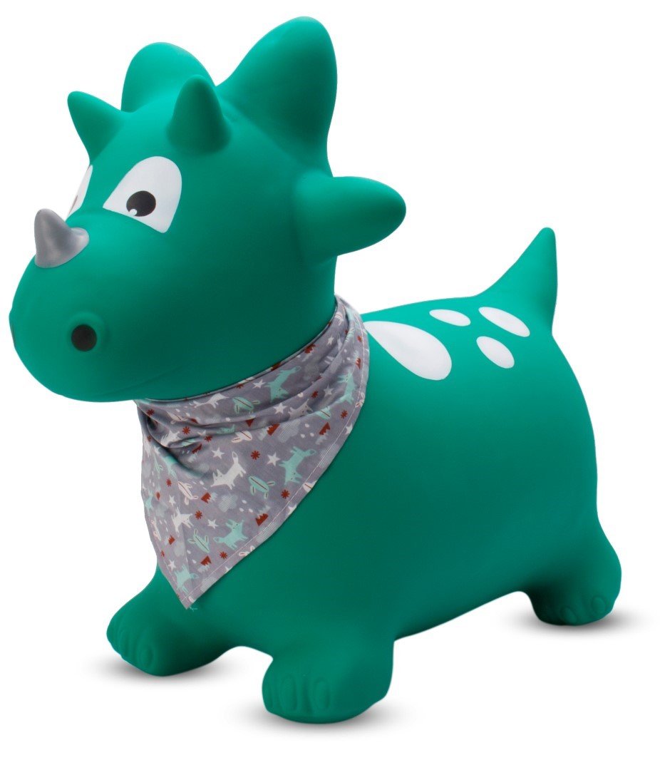 Gumeni zeleni dinosaur za skakanje 59cm