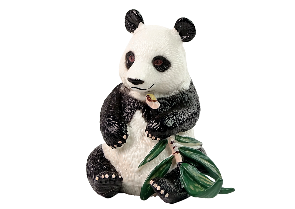 Kolekcionarska figurica velika panda s bambusom