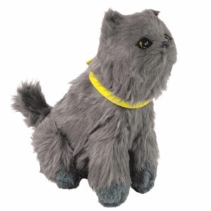 Interaktivna plišana maca siva