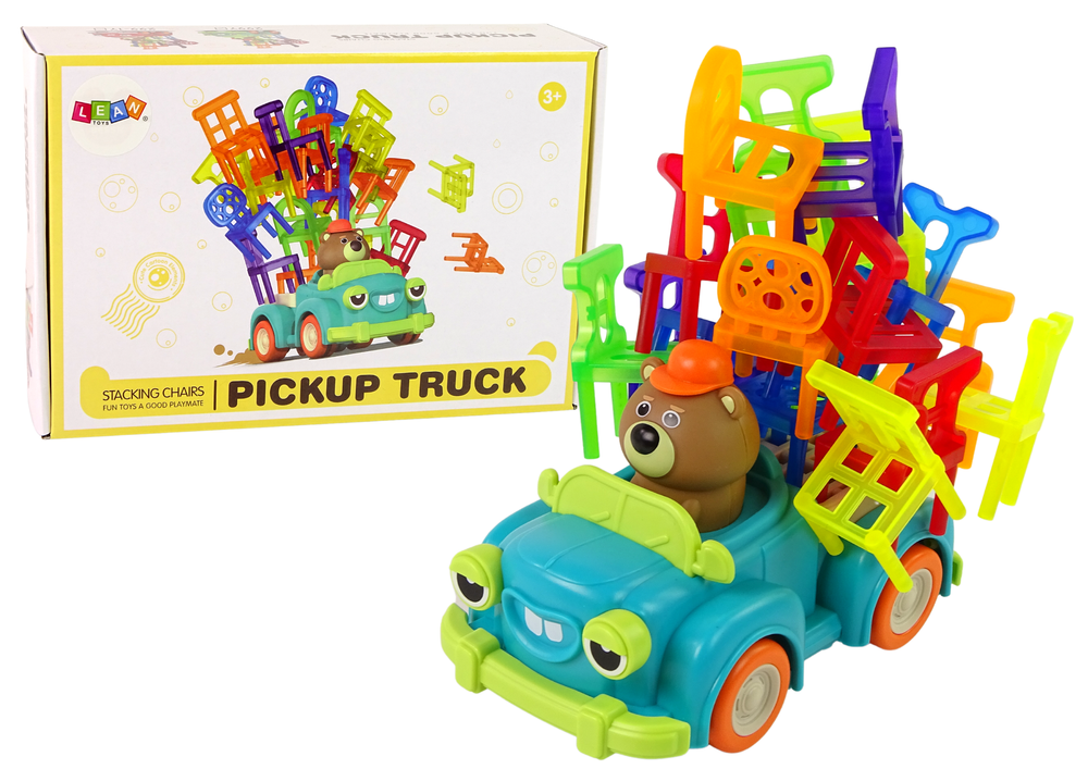 Društvena igra padajuće stolice na autiću s medvjedom