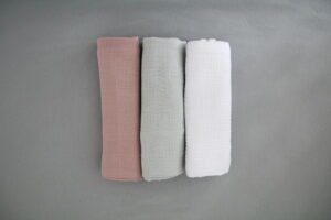 Organske muslin pelene 3pack Powder