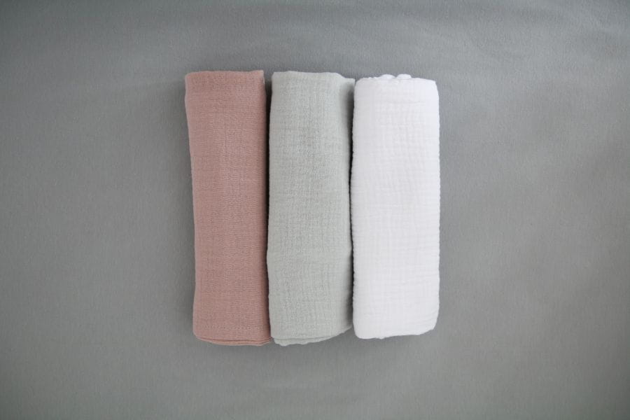 Organske muslin pelene 3pack Powder