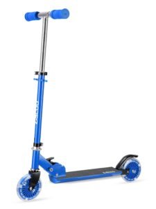 Dječji romobil sa LED kotačima plavi