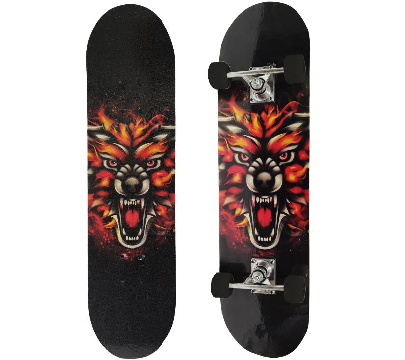 Veliki skateboard s dvostranim printom Lav
