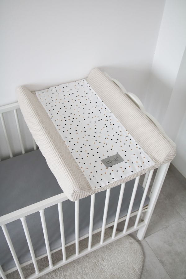 Presvlaka podloga za prematanje Confetti i bež