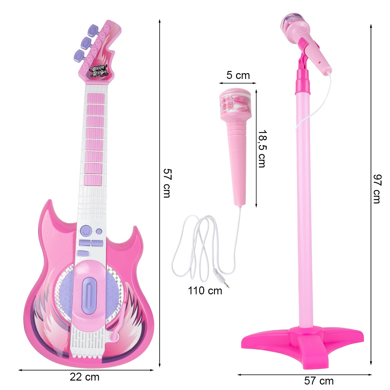 Gitara sa mikrofonom na stalku