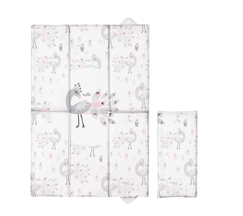 Ceba Baby Sklopiva podloga za previjanje 60x40 Lolly Polly Peacock