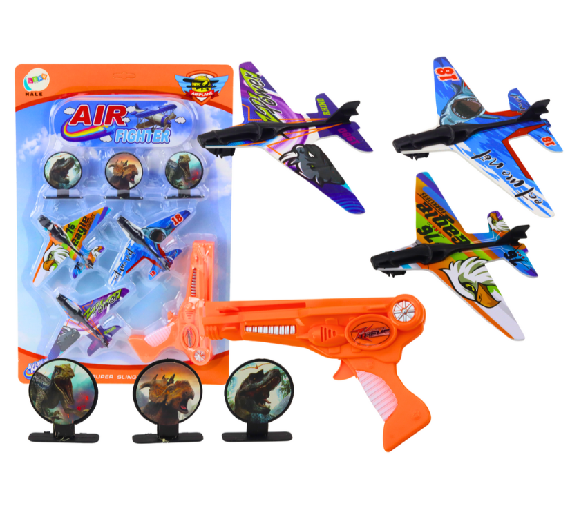 Zrakoplovi za izbacivanje topova 3 zrakoplova 3 štita narančasta