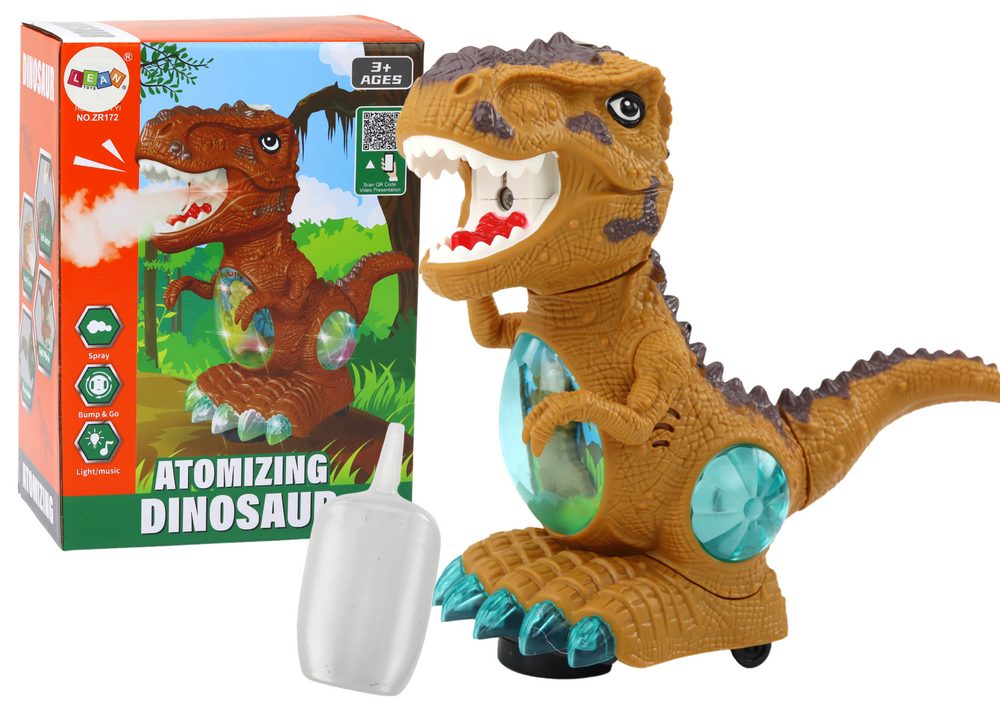 Rasplesani dinosaur sa senzorom za prepreke žuti