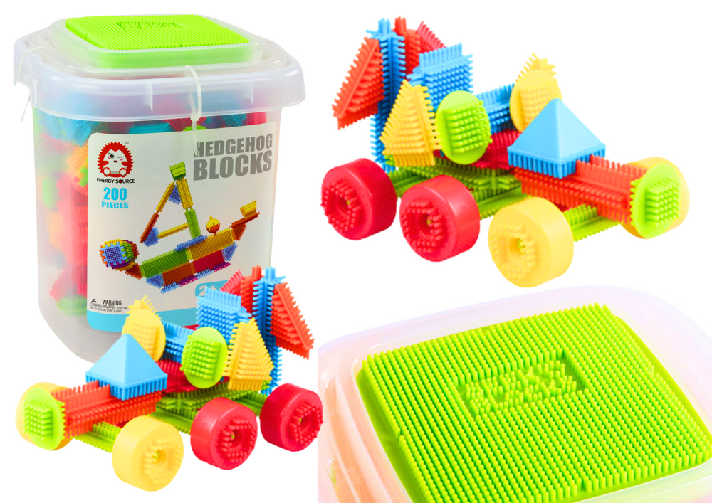 Set blokova u kutiji od 200 raznobojnih elemenata