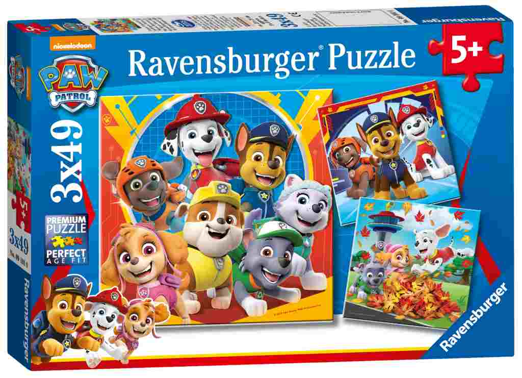 Ravensburger Puzzle Paw Patrol 3x49kom