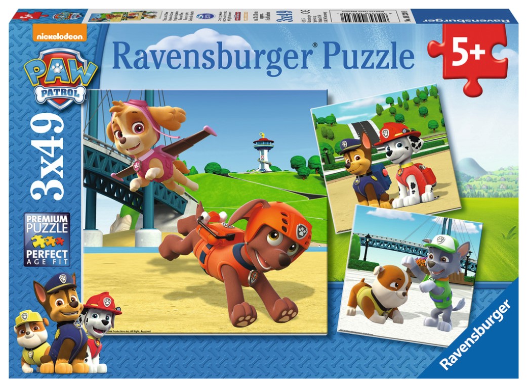 Ravensburger Puzzle Paw Patrol se igraju 3x49kom